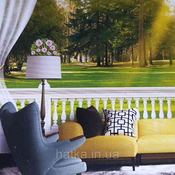 Шпалери вінілові на флізелін розширюють простір вид на сад Київ