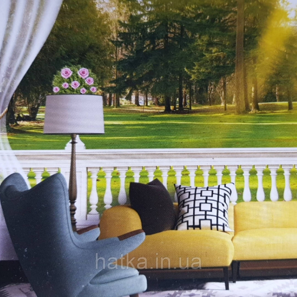 Фотообои виниловые на флизелине расширяющие пространство  вид на сад Киев - изображение 3