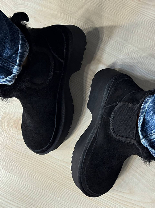 Черевики жіночі Hengji 002-1 замшеві на хутрі високі чорні, 40, 25 см Київ - фото 8