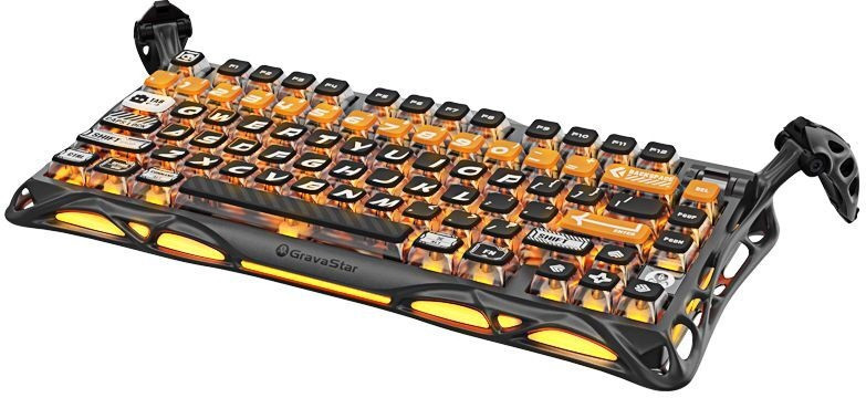 Клавіатура бездротова GravaStar Mercury K1 Pro CyberFlare (GSK1PRO_BO_BLK) ( 16355 ) Харків - фото 11