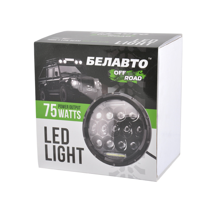 Автолампа светодиодная Belauto 10-60V, 75W 13*5W Cree+10W DRL Львов - изображение 4