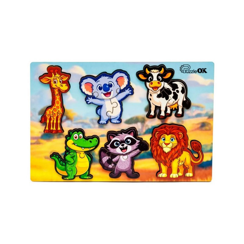 Деревянный пазл-вкладыш 