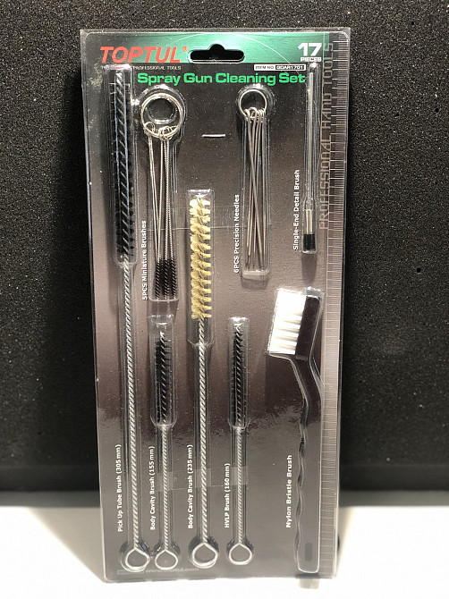 Щетки для чистки краскопульта набор 17ед. TOPTUL GDAR1701 Одесса - изображение 3