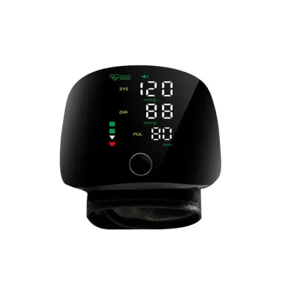 Автоматический тонометр на запястье от аккумулятора 300 мАч / Умный тонометр с сенсорным экраном и голосом Коломия