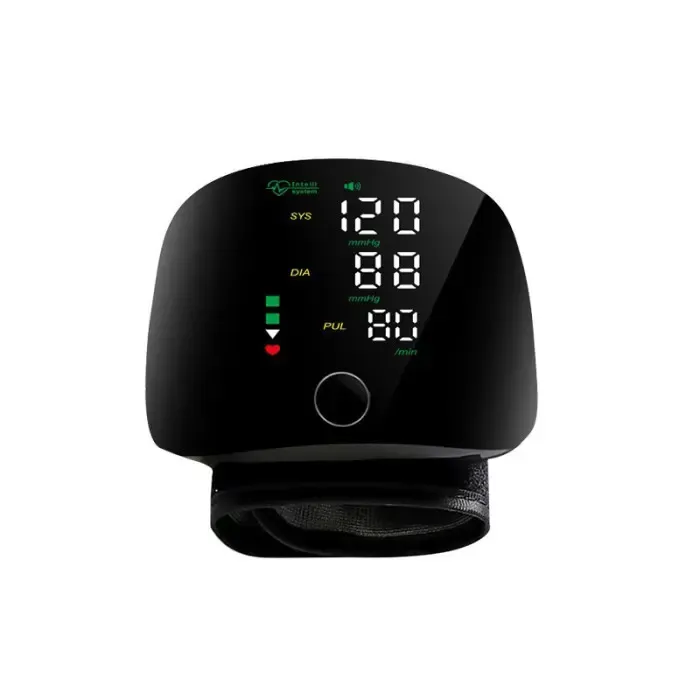 Автоматический тонометр на запястье от аккумулятора 300 мАч / Умный тонометр с сенсорным экраном и голосом Коломия - фото 3