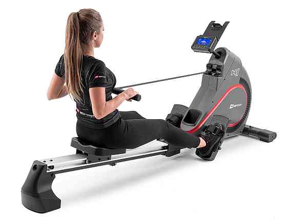 Гребной тренажер Hop-Sport HS-095R Spike серый Киев