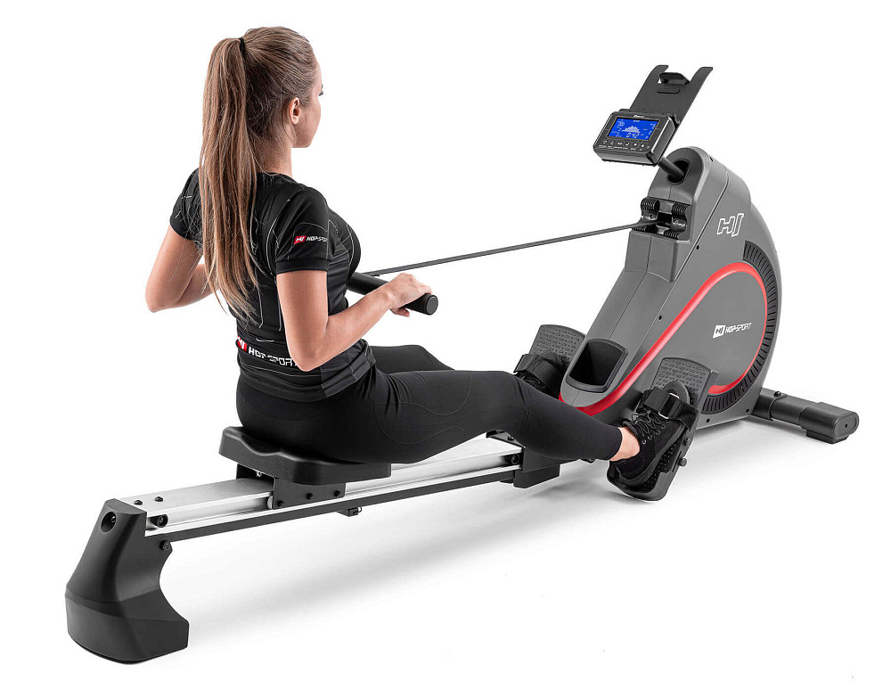 Гребной тренажер Hop-Sport HS-095R Spike серый Киев - изображение 6