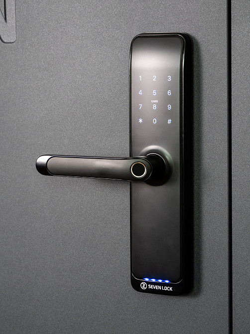 Розумний дверний біометричний замок SEVEN LOCK SL-7767BFW-T Київ - фото 10