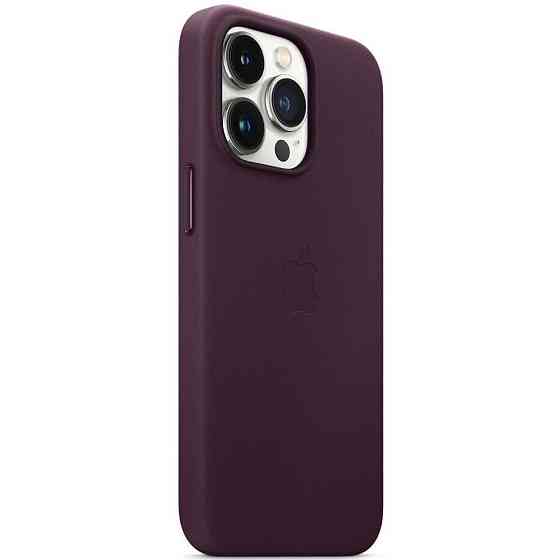 Чохол-накладка Apple Leather Case with MagSafe для Apple iPhone 13 Pro Dark Cherry (MM1A3) ( 16942 ) Харків