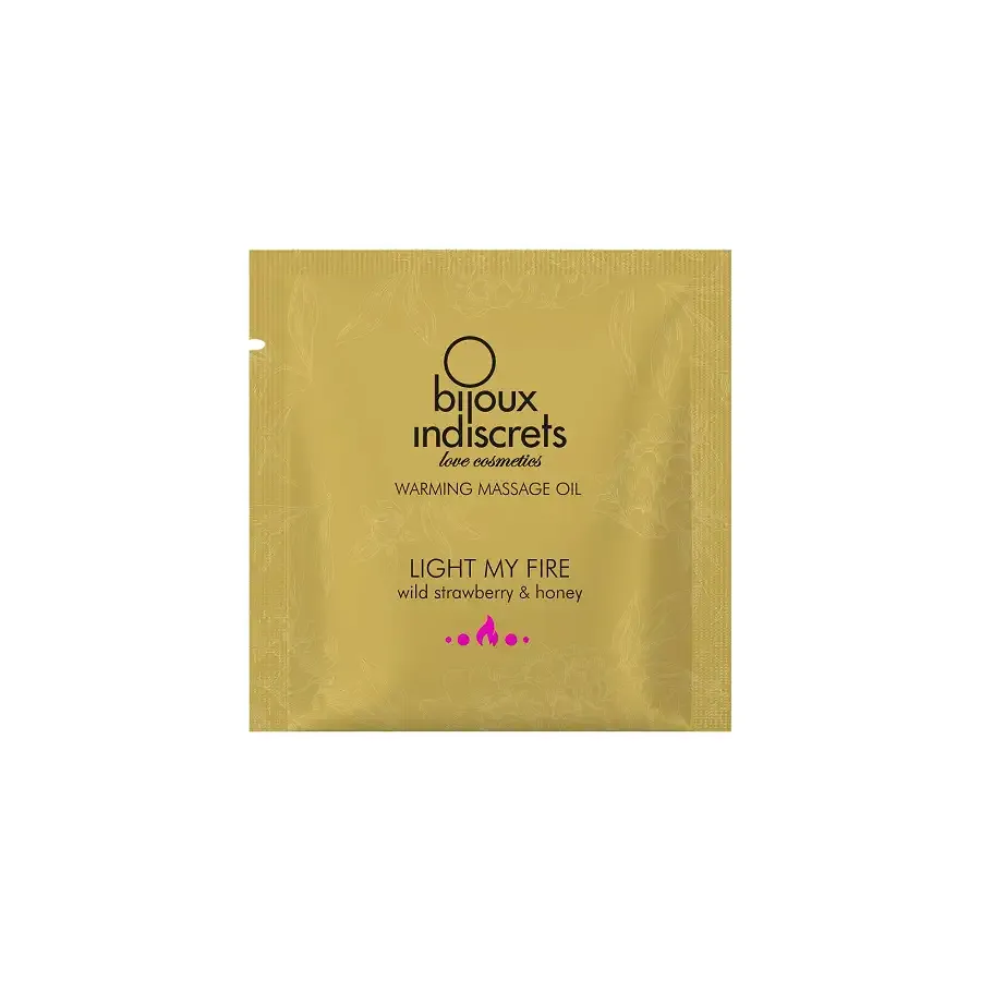 Пробник масажної олії Bijoux Indiscrets Light my Fire –  Wild Strawberry & Honey (2 мл) Львов - изображение 1