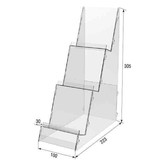 Підставка EKOSTAR під товар 3х ярусна 100х223х305 Київ