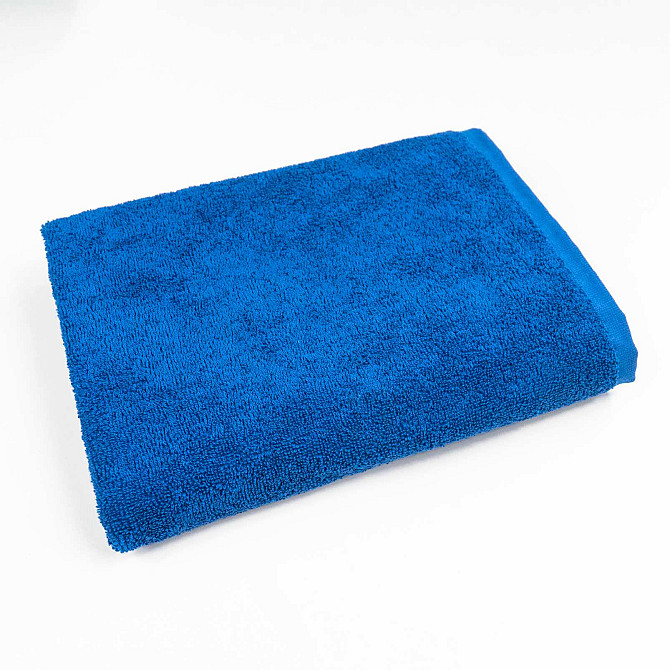 Набор махровых полотенец 3шт GM Textile 40х70см, 50х90см, 70х140см 400г/м2 (Синий) Сумы - изображение 8