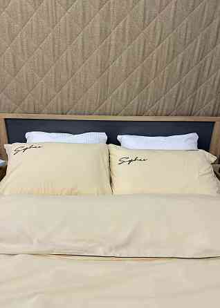 Комплект постільної білизни Сатин, Двоспальний 180х220 Кремовий (88-143) Київ