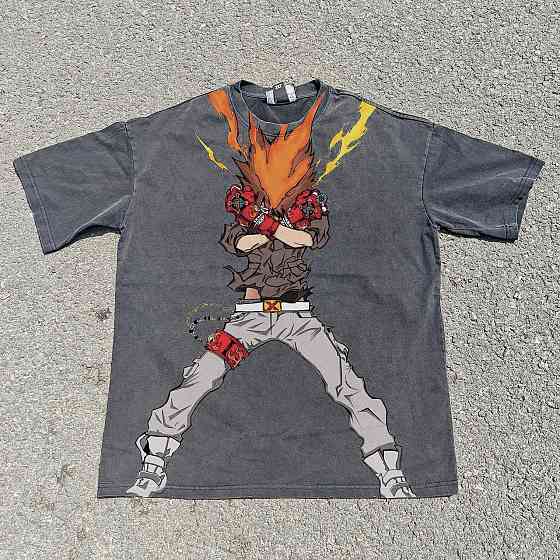 Футболка для мальчика с принтом аниме Аниме Катекйо Хитман Реборн оверсайз (рост от 165 до 180 ) Черний Днепр