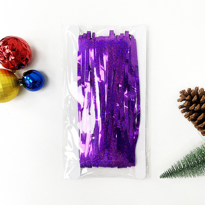 Шторка для фотозоны дождик с голограммой 3 м на 1 м фиолетовый Киев - изображение 6