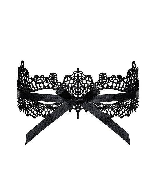 Кружевная маска Obsessive A701 mask, единый размер, черная Sex Aura Киев - изображение 3