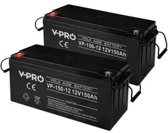 2x Акумулятор Volt VPRO VRLA AGM 12V 150Ah + Przewód do łączenia 3SPZC21726 12V/24V MAGAZYN ENERGII Київ - фото 1
