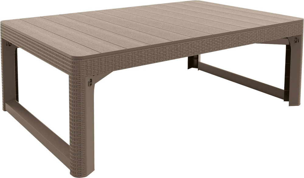 Стол для сада пластиковый Keter Lyon rattan table, бежевый Киев - изображение 4