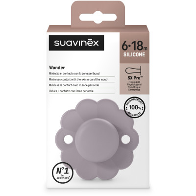Пустушка Suavinex Wonder фізіологічна, 6-18 місяців, світло-фіолет (308391) Вінниця - фото 3