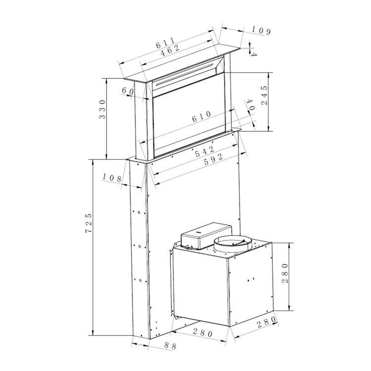 Витяжка Klarstein Royal Flush Eco Downdraft Німеччина Рівне - фото 7