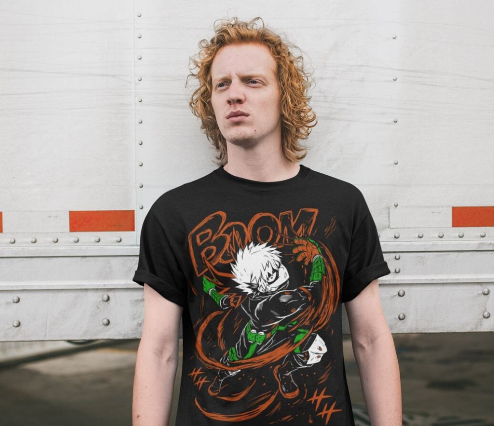 Футболка для хлопчика з аніме принтом Моя геройська академія оверсайз (зріст від 165 до 180) Чорний AnimeJ1022m Дніпро - фото 4