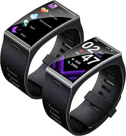 Смарт-годинник DM12 сенсорний 1.9”, Bluetooth, водонепроникний IP68, підтримка BT 5.0, розумний годи Київ