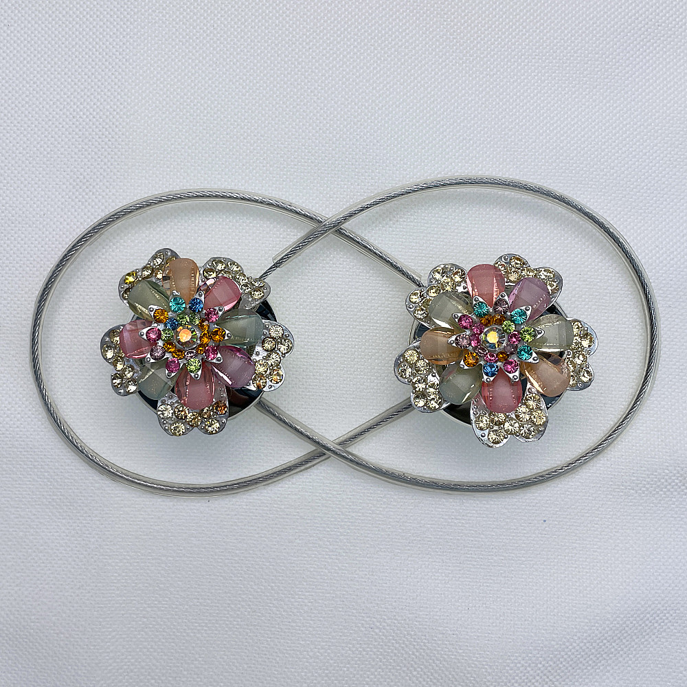 Магніти для штор та гардин "Flowers" набір 2 шт Різнокольоровий (81-239) Київ - фото 5