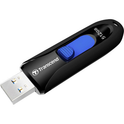 USB флеш накопичувач Transcend 512GB JetFlash 790 Black USB 3.1 (TS512GJF790K) Вінниця - фото 1