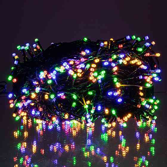 Гірлянда Різдвяна фея вулична 50 (м) 500 LED чорний провід Мультиколір CF500L50MBML Коломыя