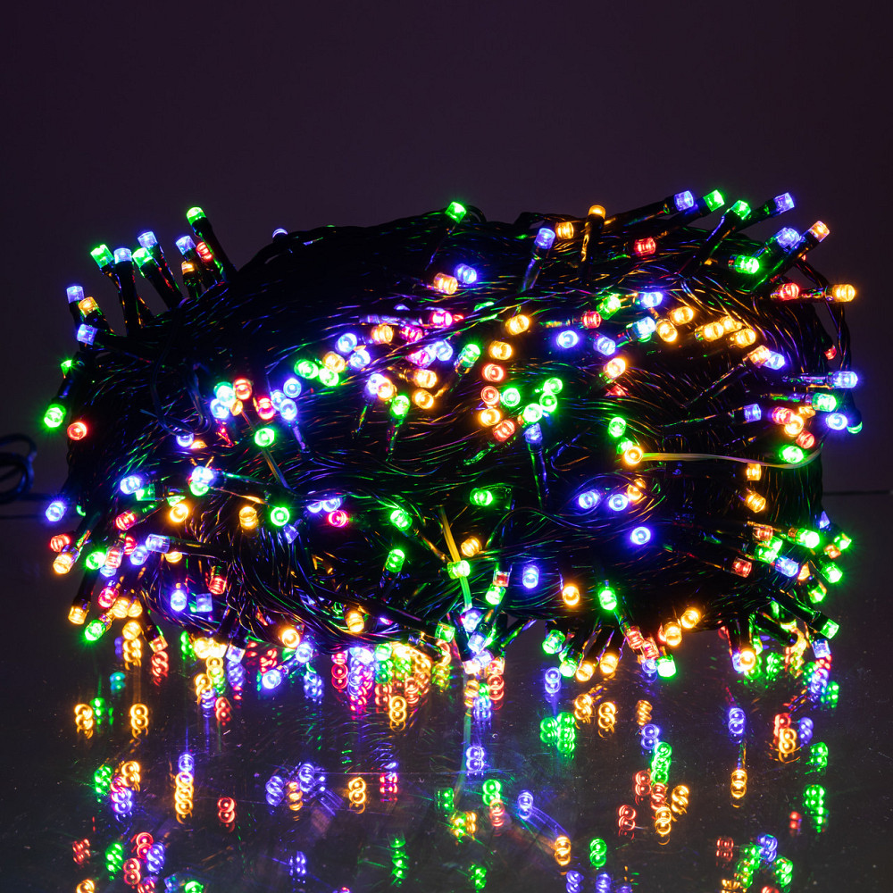 Гірлянда Різдвяна фея вулична 50 (м) 500 LED чорний провід Мультиколір CF500L50MBML Коломыя - изображение 2