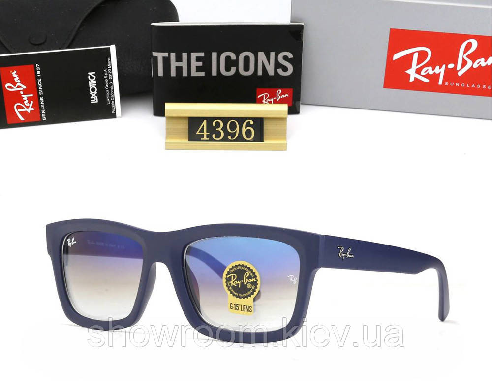 Мужские солнцезащитные очки Rb 4396 синие Киев - изображение 2