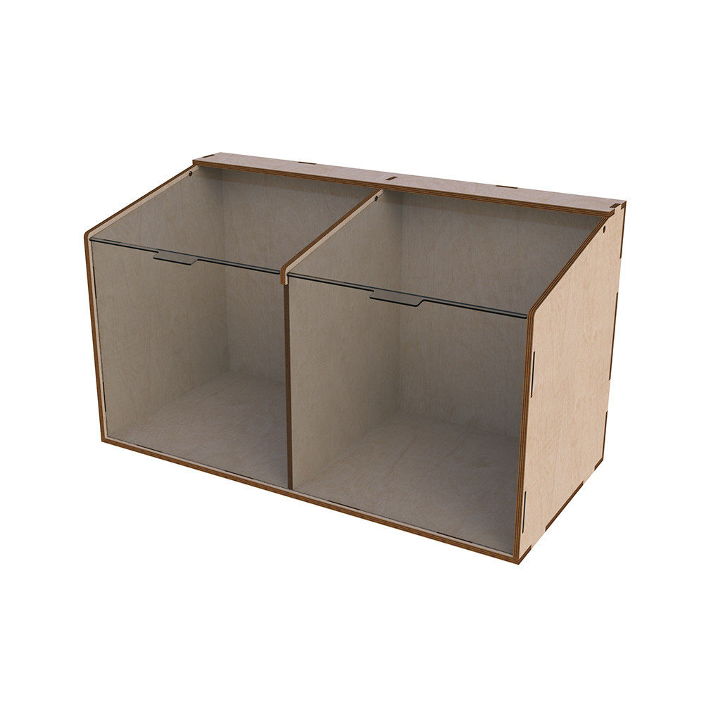 Диспенсер EKOSTAR для конфет, снеков, орехов, крупы на 2 ячейки Киев - изображение 2