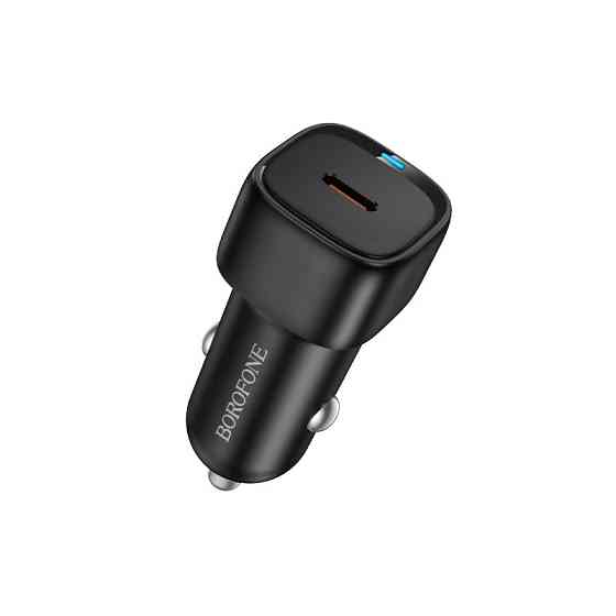 Автомобильное зарядное устройство BOROFONE BZ34A Cloud single port PD20W car charger Black Одесса