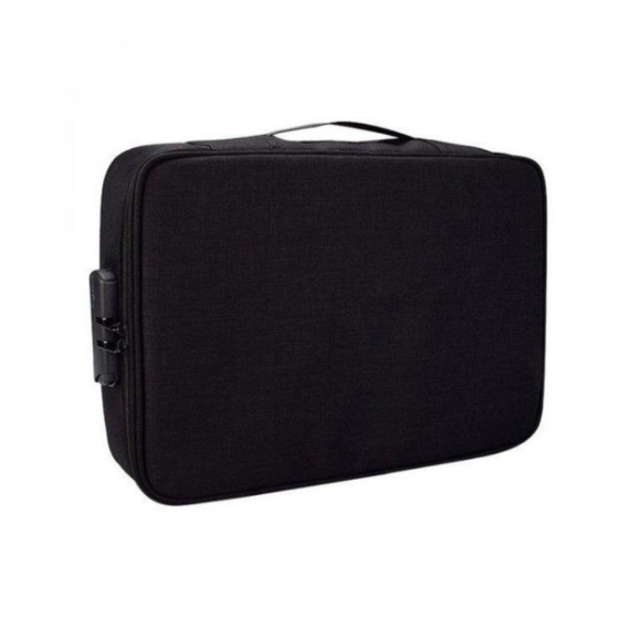 Сумка-органайзер для документов с кодовім замком, дорожняя для путешествий водонепроницаемая ,черная Каменец-Подольский