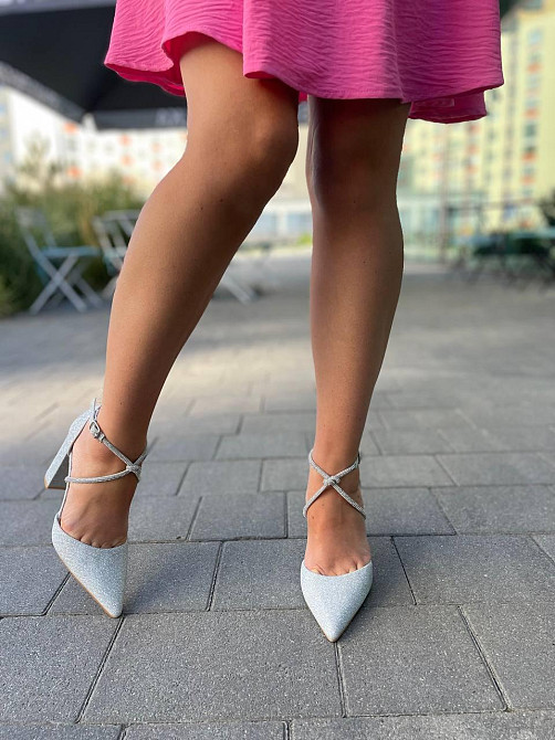 YES MILE Босоніжки жіночі YES MILE LEI-87 срібні (літо, еко-шкіра) (5885) Коломия - фото 6