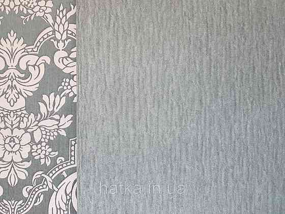 Шпалери вінілові на флізеліні Rasch Trianon Xlll 0.53х10 однотонні хвилясті класика чорні із сірим Київ