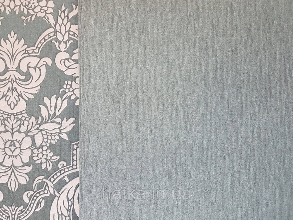Шпалери вінілові на флізеліні Rasch Trianon Xlll 0.53х10 однотонні хвилясті класика чорні із сірим Київ - фото 3
