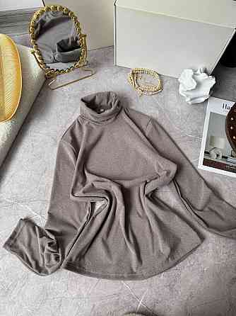 Жіночий теплий базовий гольф ангора на флісі. Мокко, 48/52 Одеса