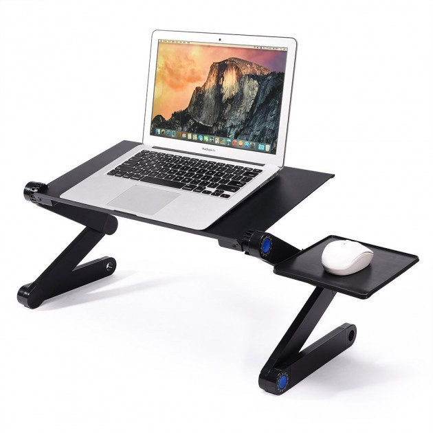 Столик для ноутбука с регулируемым наклоном Laptop Table T8, Удобный столик для ноутбука в кровать GT-82 Львов - изображение 3