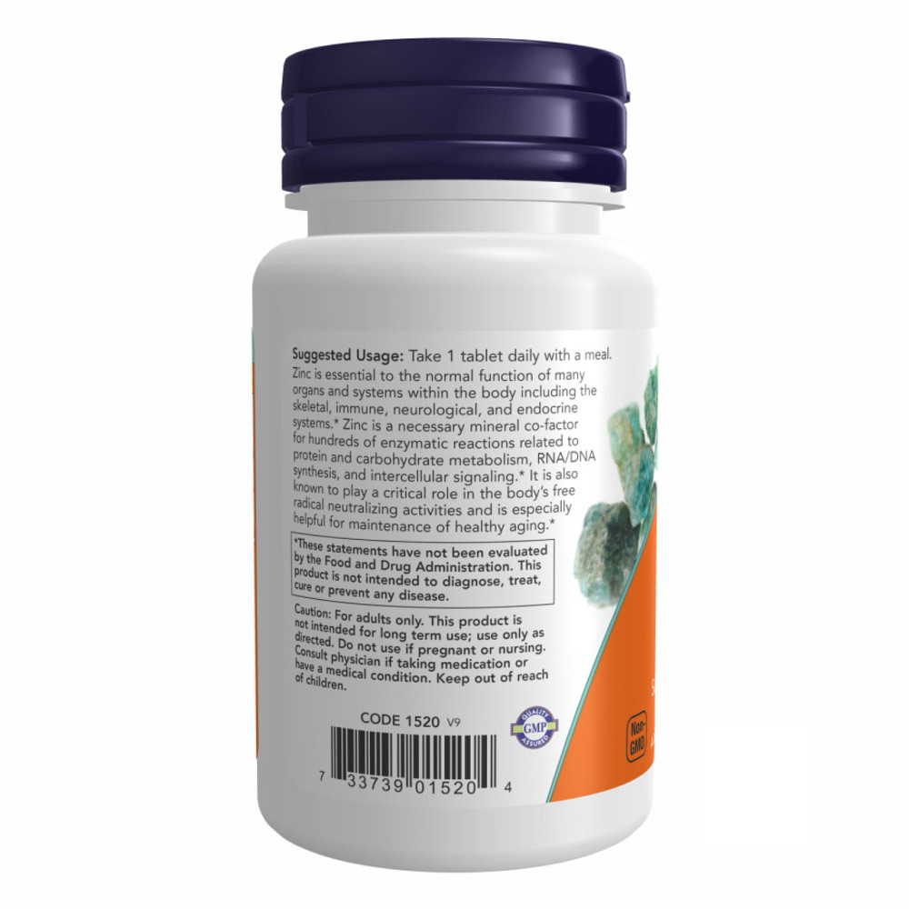Цинк NOW Zinc Gluconate 50 mg - 250 tabs Киев - изображение 3