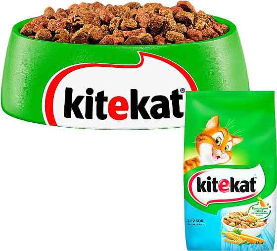 Сухой корм для взрослых кошек KiteKat (КитиКет) с рыбой и овощами 1.8 кг Винница
