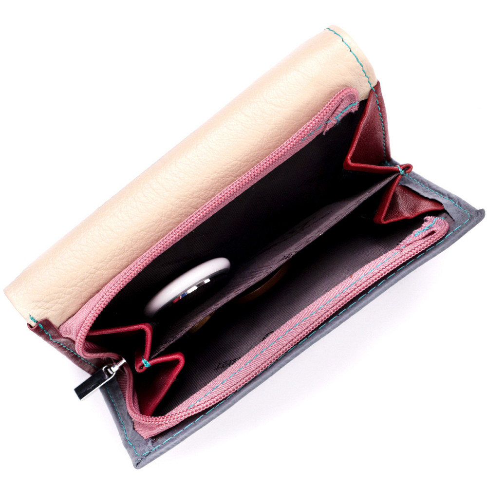 Надежный женский кошелек из качественной натуральной кожи ST Leather 19461 Разноцветный Киев - изображение 5