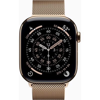 Смарт-годинник Apple Watch Series 11 GPS + Cellular 46mm Gold Titanium Case with Gold Milanese Loop - M/L (MFD84RK/A) Вінниця - фото 2