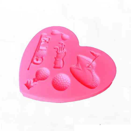 Молд силіконовий Гольф 83 на 74 мм рожевий Київ