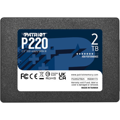 Накопичувач SSD 2.5" 2TB P220 Patriot (P220S2TB25) Вінниця - фото 1