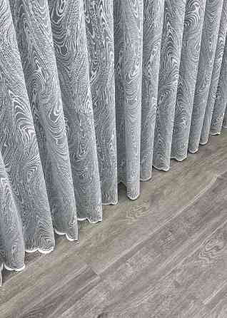 Тюль жакард колір сірий з білим 1975т Київ