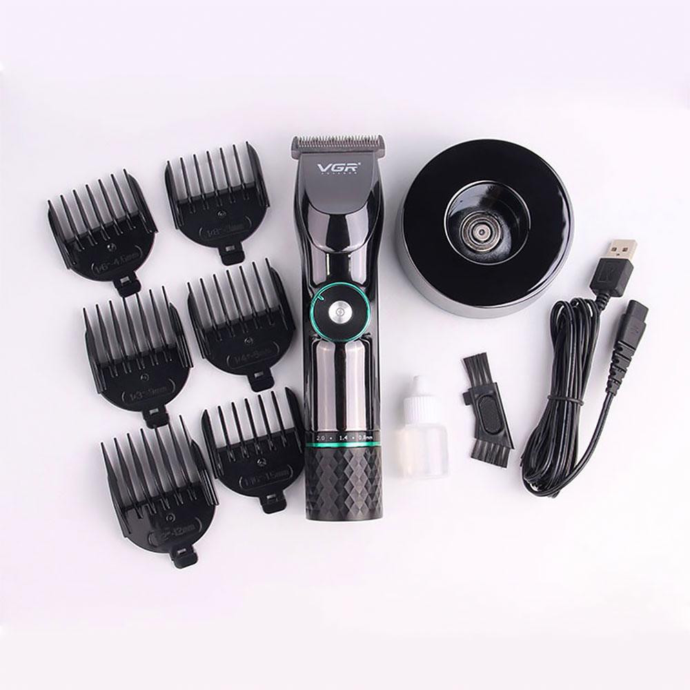Професійна машинка для стрижки волосся VGR V-256 + 6 насадок Київ - фото 10