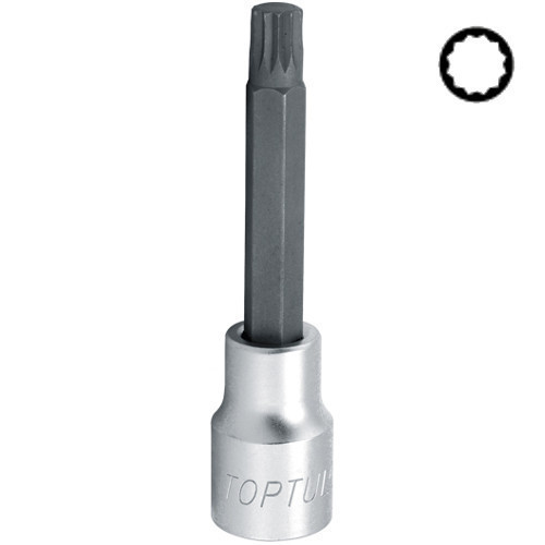 Насадка SPLINE TOPTUL M10 L 100 мм 1/2" BCJA1610 Чернігів - фото 1