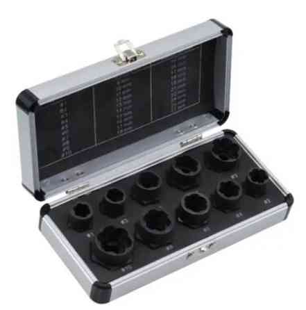 Екстрактори для пошкоджених болтів, гаєк, 9-19м, HSS-сталь, 10 шт Вінниця