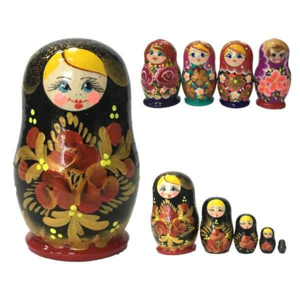 Статуетка Матрьошка дерев'яна 5 в 1 Київ - фото 1